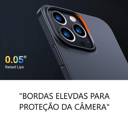 Imagem de Capa Capinha Compatível com iPhone 13 Pro Max Acrílica Fosca Fina Top Tela 6.7