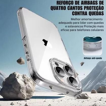 Imagem de Capa Capinha Compativel Para iPhone 16/ IPhone 16 Plus / IPhone 16 Pro / IPhone 16 Pro Max/ Série Aurora Slim Anti-impacto