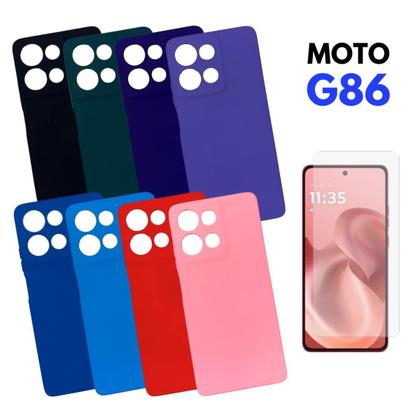 Imagem de Capa Capinha Compatível Para Moto G86 + Pelicula Hidrogel