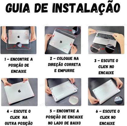 Imagem de Capa Capinha em Acrílico Compativel MacBook Air M4, M3, M2, 13,6 Polegadas, Transparente