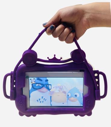 Imagem de Capa Capinha Emborrachada Sapo para Tablet 7 a 8 Suporte Veicular + Caneta + Fone com Microfone