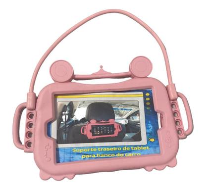 Imagem de Capa Capinha Emborrachada Sapo para Tablet 7 a 8 Suporte Veicular + Caneta + Fone com Microfone