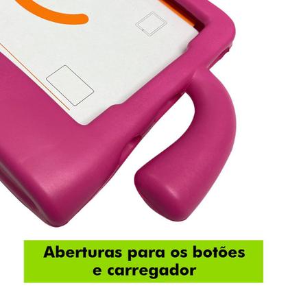 Imagem de Capa Capinha Galaxy Tab A7 Lite T220 T225 Tela 8.7 Kids Infantil Macia Emborrachada Case Resistente