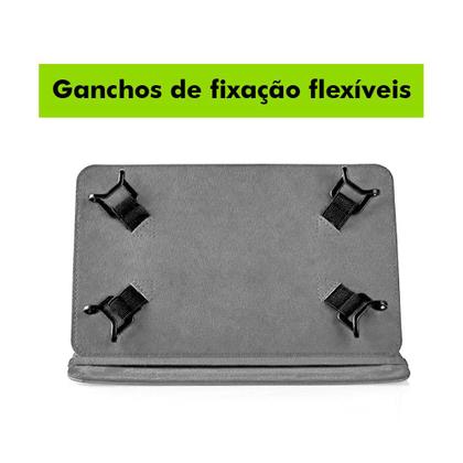 Imagem de Capa Capinha Pasta Universal Tablet 7 Polegadas Couro Suporte Protetora Premium Para Todas as Marcas