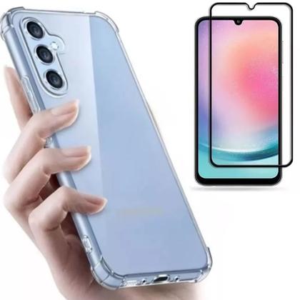 Imagem de Capa Capinha + Pelicula 3d Para Samsung Galaxy  A04 A04E  A05 A05S A15 A24 A25 A35 A55 M14 M15 M35 M55 S21Fe S22 6.1 S22ULTRA S23 S23Fe Plus S24 M34