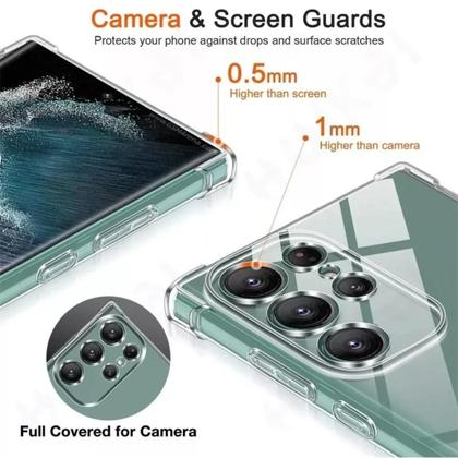 Imagem de Capa Capinha + Película da Câmera Compatível Para Celular Samsung Galaxy S24 Ultra