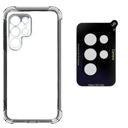 Imagem de Capa Capinha + Película da Câmera Compatível Para Celular Samsung Galaxy S24 Ultra