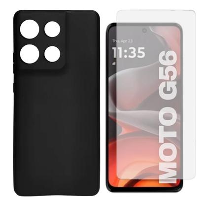 Imagem de Capa Capinha + Pelicula Hidrogel Compativel Para Moto G56