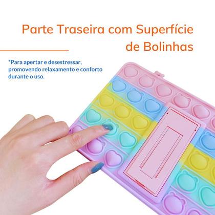 Imagem de Capa Capinha Pop infantil c/ Alça suporte P/ Tablet M9s Go M9 Multilaser