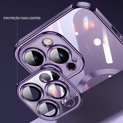 Imagem de Capa Capinha Protetora Magsafe de Silicone com Proteção na Lente para o iPhone 16 / 16 Plus / 16 Pro / 16 Pro Max