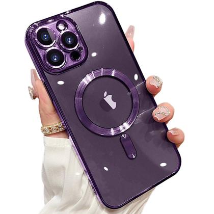 Imagem de Capa Capinha Protetora Magsafe de Silicone com Proteção na Lente para o iPhone 16 / 16 Plus / 16 Pro / 16 Pro Max