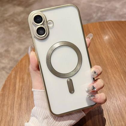 Imagem de Capa Capinha Protetora Magsafe de Silicone com Proteção na Lente para o iPhone 16 / 16 Plus / 16 Pro / 16 Pro Max