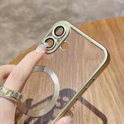 Imagem de Capa Capinha Protetora Magsafe de Silicone com Proteção na Lente para o iPhone 16 / 16 Plus / 16 Pro / 16 Pro Max