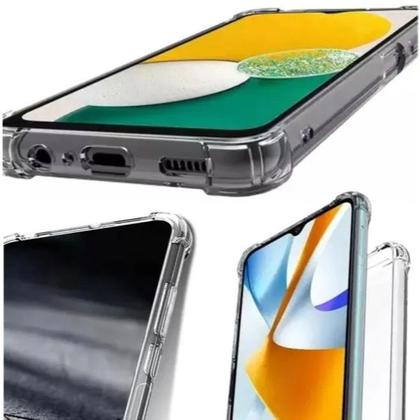 Imagem de Capa Capinha Silicone TPU Anti Impactos Para Samsung Galaxy A36 5G Transparente