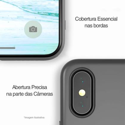 Imagem de Capa Capinha Silicone Veludo Compatível Com iPhone 7 8 E Se