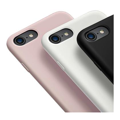 Imagem de Capa Capinha Silicone Veludo Compatível Com iPhone 7 8 E Se