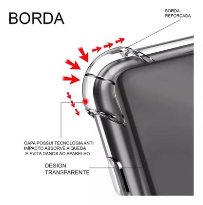 Imagem de Capa Capinha Transparente Anti Impacto Película 3D Para Samsung A06 4G 5G
