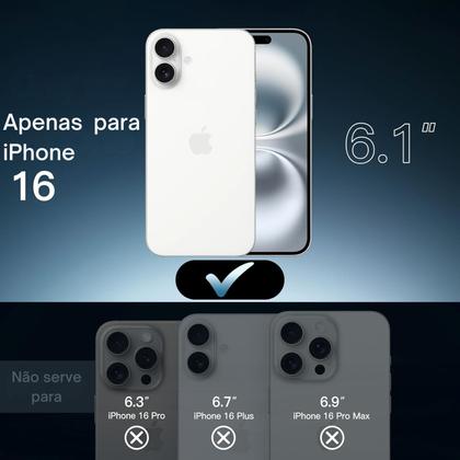 Imagem de Capa Capinha Transparente Para iPhone 16 16 Plus 16 Pro Max