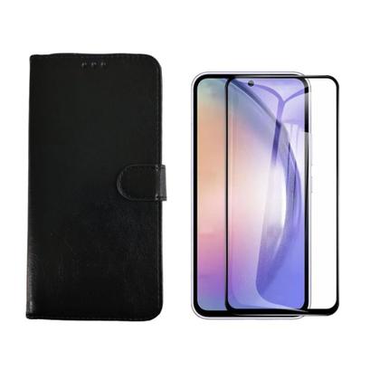 Imagem de Capa Carteira Compatível Para A05s Estojo + Película 3D