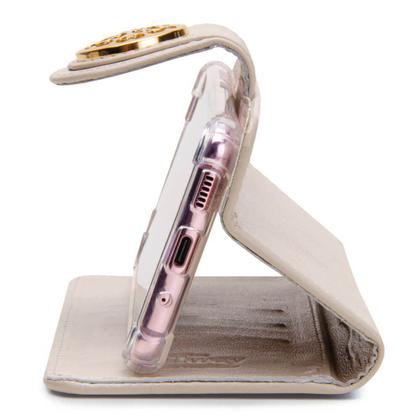 Imagem de Capa carteira couro johari marfim para iphone 8 plus