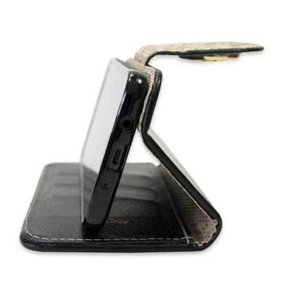 Imagem de Capa carteira couro johari preto para samsung j8 j810