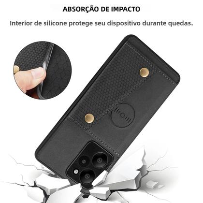 Imagem de Capa Carteira De Couro Para Redmi Note 13 pro 5G Com Slot Para Cartão E Tampa Flip Para 8 9 10 11 12