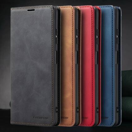 Imagem de Capa Carteira De Couro Samsung Galaxy S26 S25 S24 Ultra S23 FE A17 A57 A16 A36 A56 A15 A25 A35 A55