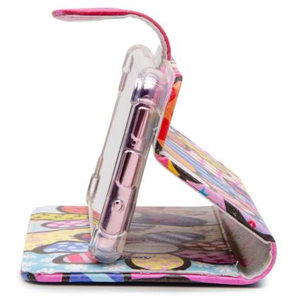 Imagem de Capa carteira estampada floral flowers e161 para moto g53 xt2335