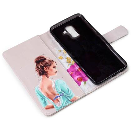 Imagem de Capa Carteira Estampada Orquidea Para Moto G53 XT2335