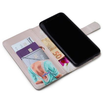 Imagem de Capa Carteira Estampada Orquidea Para Moto G53 XT2335