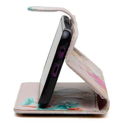 Imagem de Capa carteira estampada orquidea para moto one fusion xt2073