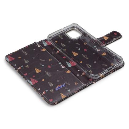Imagem de Capa carteira estampada tendencias raposa marrom e200 para iphone 13 pro max 6.7