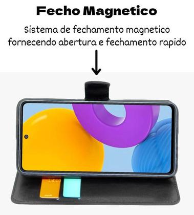 Imagem de Capa Carteira Para Galaxy M30 Coruja Feminina Strass Brilho