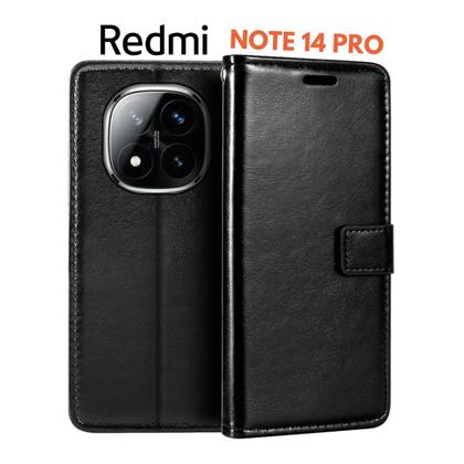 Imagem de Capa Carteira + Película De Gel Privativa Redmi Note 14 Pro