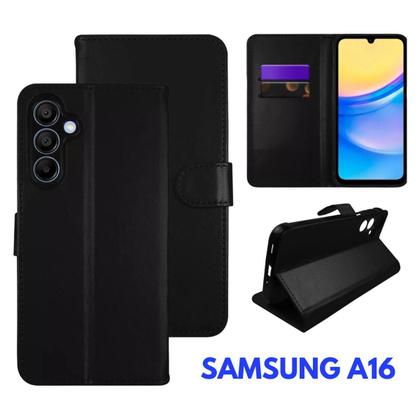 Imagem de Capa Carteira + Película De Vidro 3D Compatível Samsung A16