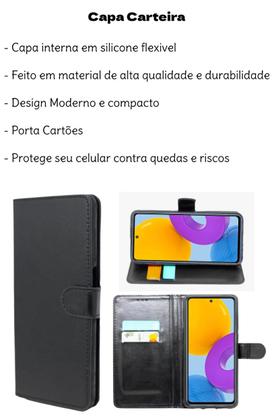 Imagem de Capa Carteira + Pelicula Vidro 3d Para Iphone 16 Pro Max