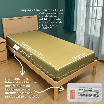 Imagem de Capa Casal Impermeável Colchão Anti Alérgica BEGE