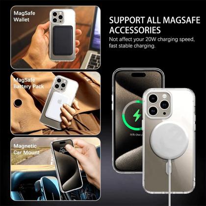Imagem de Capa Case Anti Impacto Anel Magsafe Compatível Com iPhone 16 Pro