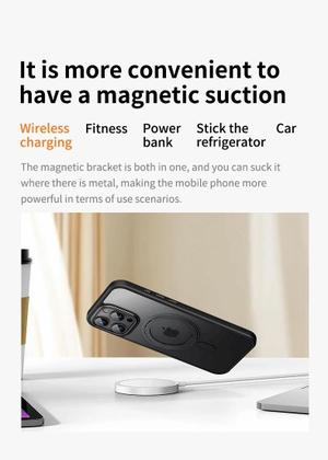 Imagem de Capa Case Anti Impacto Anel Magsafe Compatível Com iPhone 16 Pro