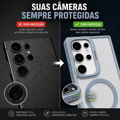 Imagem de Capa Case Anti Impacto Samsung S25 Ultra  Suporte 150  Lentes de Proteção Câmera