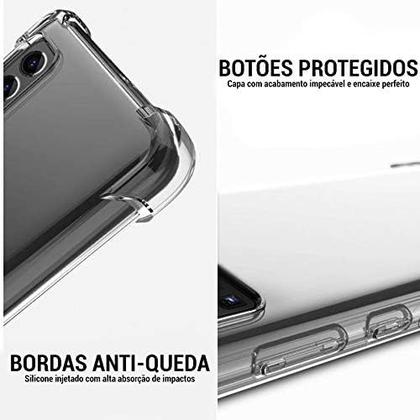 Imagem de Capa Case Anti Impactos + Película de Vidro 3D 9D Compatível com Samsung Galaxy S24 Fe
