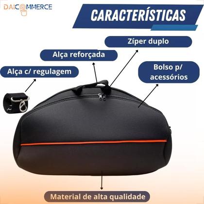 Imagem de Capa Case Bolsa Protetora Para Caixa de Som Boombox 1 2 3 C/ Alça A Prova DÁgua