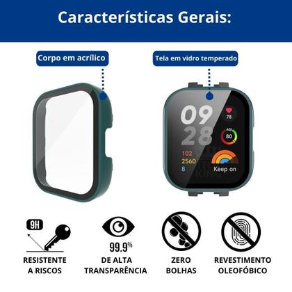 Imagem de Capa Case Bumper Proteção Para Xiaomi Redmi Watch 3