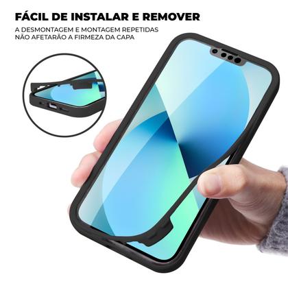 Imagem de Capa Case Capinha 360 Preta ou Rosa para Samsung Galaxy - Gshield