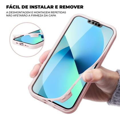 Imagem de Capa Case Capinha 360 Preta ou Rosa para Samsung Galaxy - Gshield