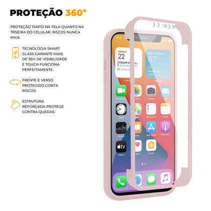 Imagem de Capa Case Capinha 360 Preta ou Rosa para Samsung Galaxy - Gshield