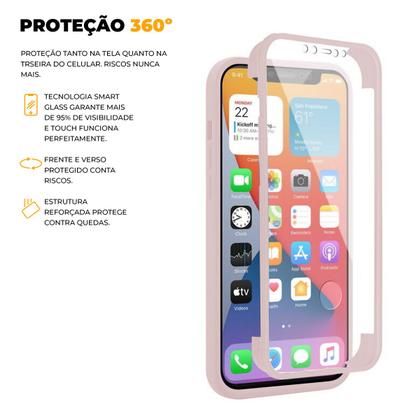 Imagem de Capa Case Capinha 360 Preta ou Rosa para Samsung Galaxy - Gshield