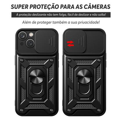Imagem de Capa Case Capinha Compatível com iPhone 15 Normal - Protetora Resistente Anti Impacto Queda Armor Militar Compatível