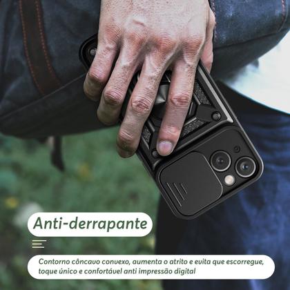 Imagem de Capa Case Capinha Compatível com iPhone 15 Normal - Protetora Resistente Anti Impacto Queda Armor Militar Compatível
