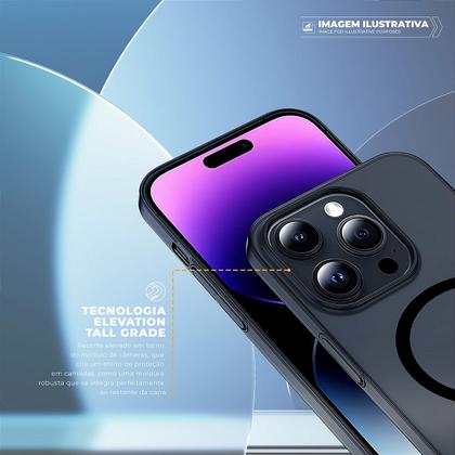 Imagem de Capa case capinha compatível com iPhone 17 Pro Crystal Slim Magsafe NÃO AMARELA Dark Gshield
